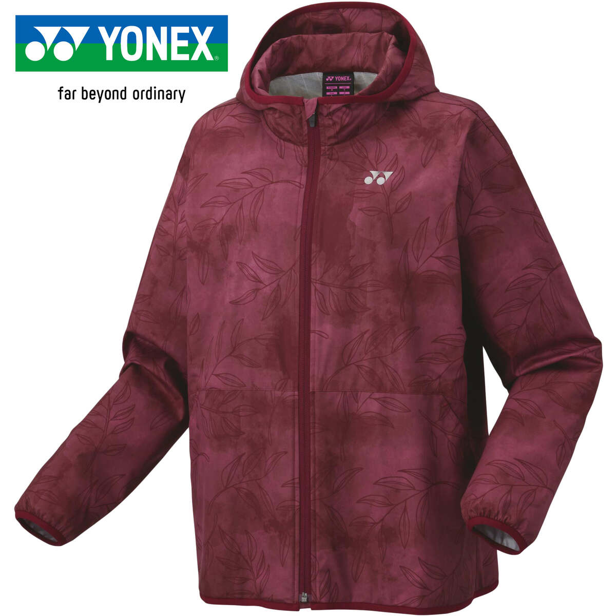 ヨネックス YONEX レディース バドミントンウェア ジャケット 裏地付ウィンドウォーマーパーカ ダークワイン 78075 266