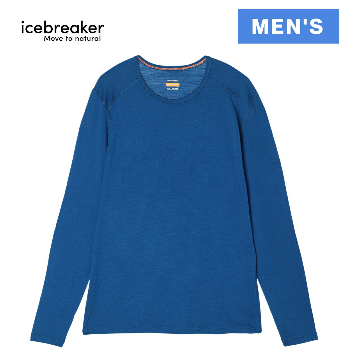 アイスブレーカー icebreaker メンズ シャツ 200 オアシス ロングスリーブ クルー M 200 OASIS LS CRE アトランティス IX20220 AT