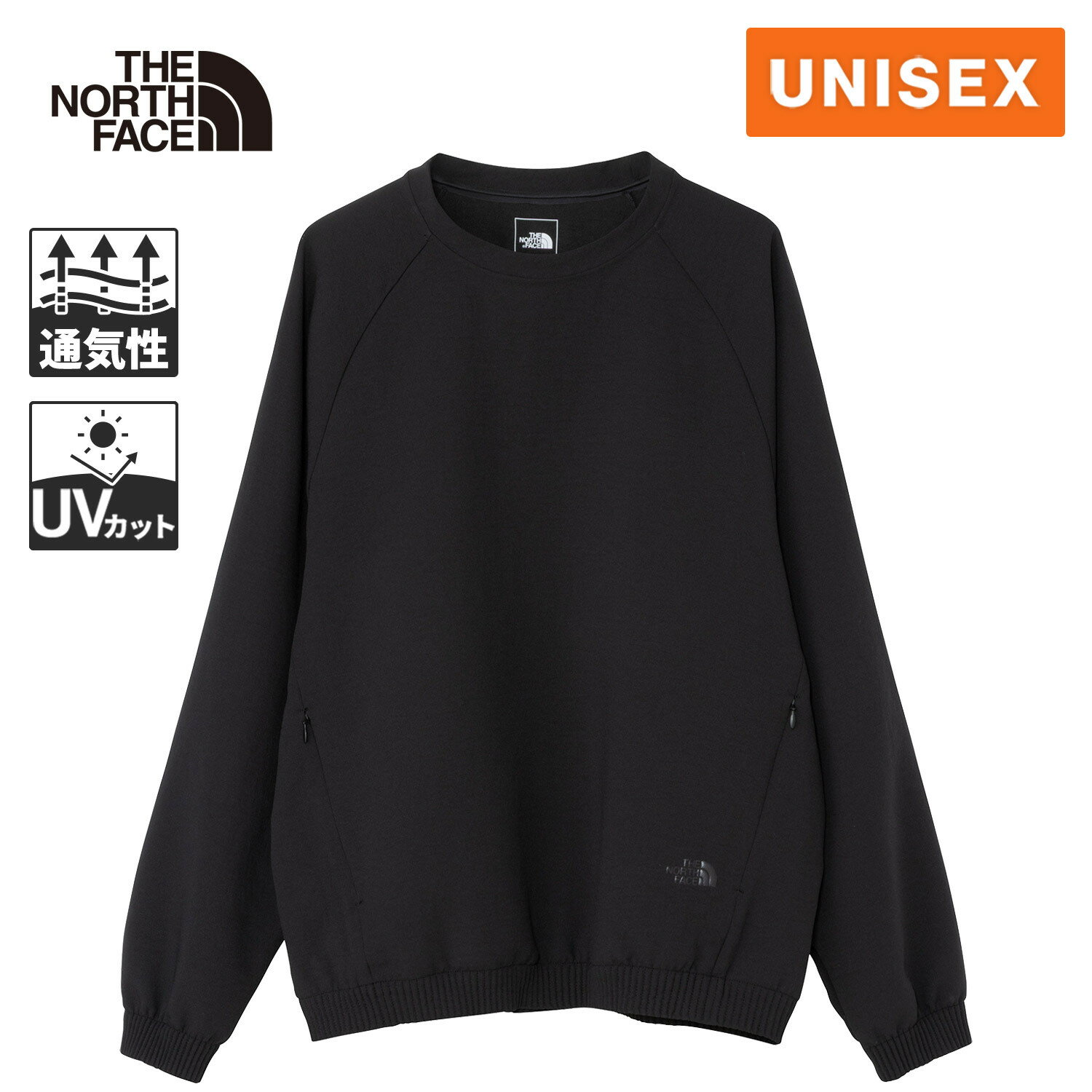 ザ・ノース・フェイス メンズ レディース トレーナー トランクルクルーネック Tranquil Crewneck ブラック NT12663 K THE NORTH FACE ノースフェイス 母の日（楽天・YOCABITO　楽天市場店）