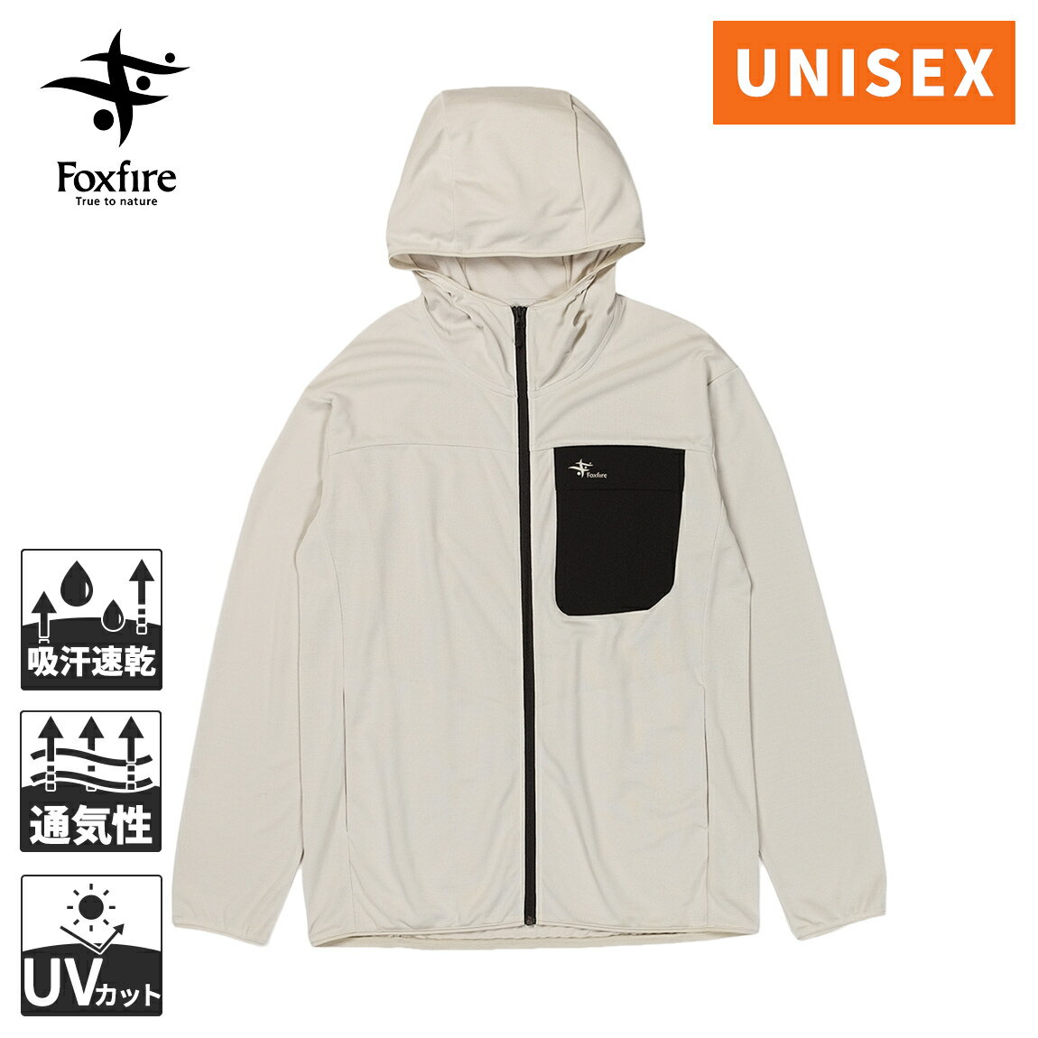最大2,000円OFFクーポン 5/18〜5/26 フォックスファイヤー Foxfire メンズ レディース ジャケット SCプリモフーディ ホワイト×ブラック 5215591 250 NB0518