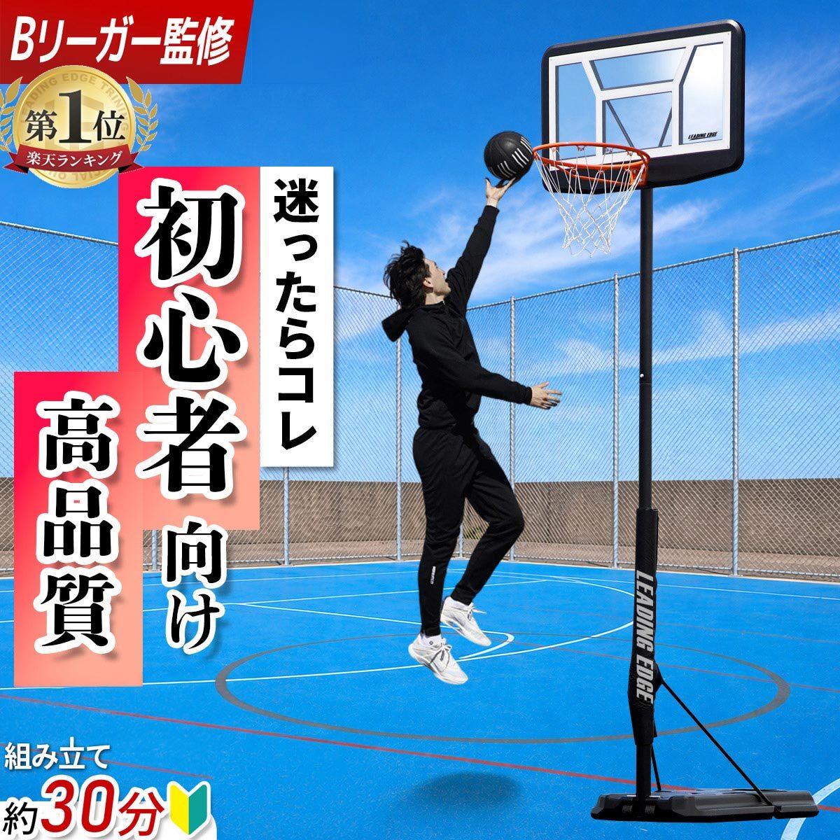 楽天市場】バスケットゴール 家庭用（ブランドリーディングエッジ