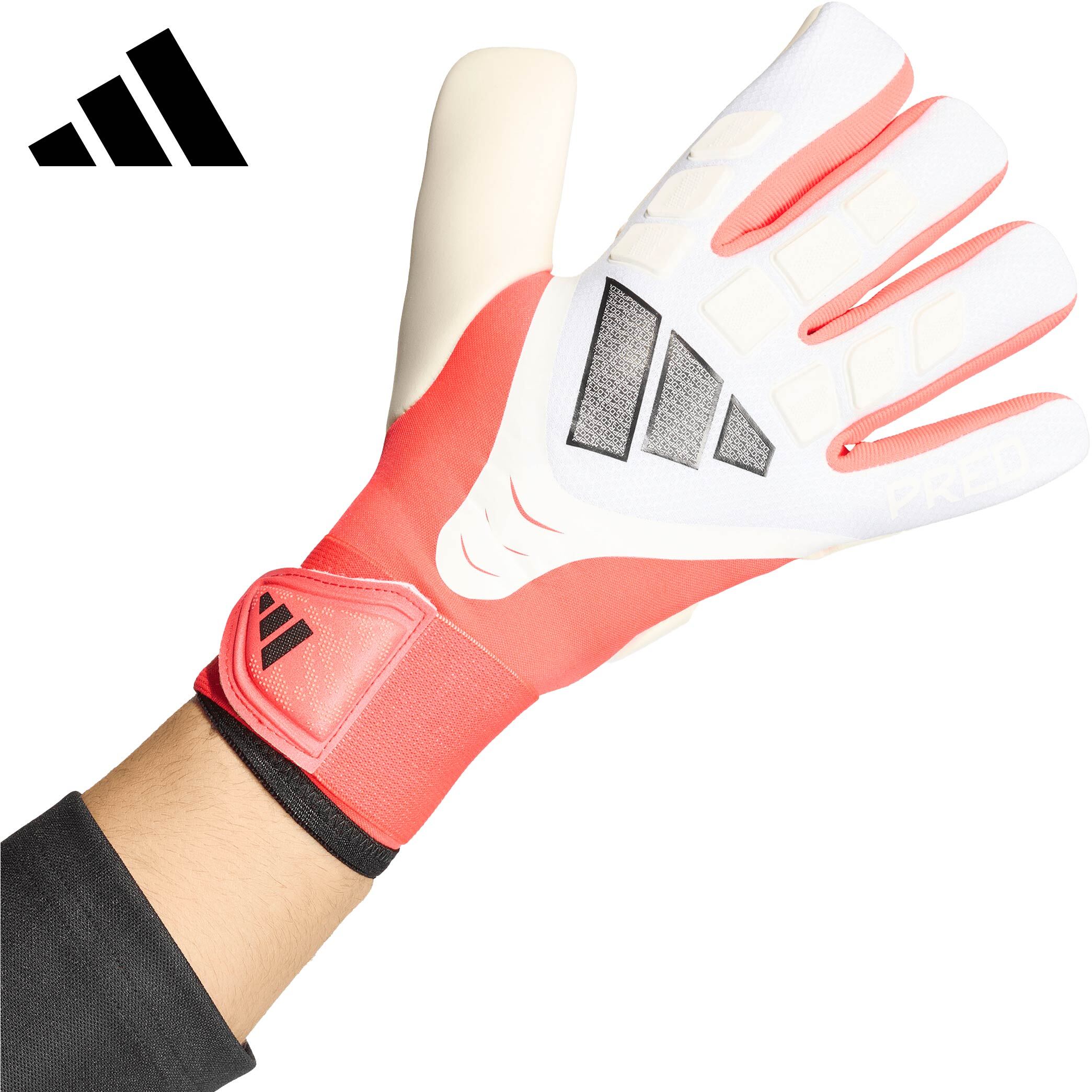 最大2,000円OFFクーポン 7/4〜7/11 アディダス adidas プレデター ゴールキーパーグローブ コンペティション PREDATOR GL COMPETITION ホワイト/ルシッドレッド BT866 KA7799 NB0704