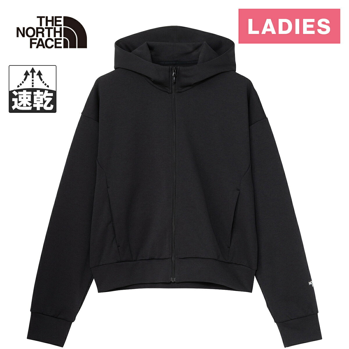 ■どんな商品？トレーニングシーンから日常まで幅広く着用できる、速乾性と高ストレッチ性を兼ね備えた軽量スウェットフーディ。動きやすさを追求したデザインで、快適な着心地を提供します。左脇には便利なファスナー付きポケットを配置。アクティブなライフスタイルをサポートします。速乾性を兼ね備えた、トレーニングシーンから日常まで幅広く着用できる高ストレッチ軽量スウェットフーディ。・左脇ファスナー付きポケット。※当店掲載のTHE NORTH FACEは、全て国内正規品です。　株式会社YOCABITOは、THE NORTH FACEの正規取扱店です。※画面上と実物では多少色具合が異なって見える場合もございます。ご了承ください。ブランド名THE NORTH FACE（ノースフェイス）メーカー品番NTW62697カラー名ブラックシーズン2026年秋冬モデル素材ポリエステル83％、複合繊維（ポリエステル）17％適合サイズ/TNF表示（cm）S：身長150-160、バスト76-84、ウエスト56-64、ヒップ82-90M：身長155-165、バスト80-88、ウエスト60-68、ヒップ86-94L：身長160-170、バスト84-92、ウエスト64-72、ヒップ90-98XL：身長165-175、バスト88-96、ウエスト68-76、ヒップ94-102機能FLASH DRYDEO RANGEQUICK DRYPROTECT管理code：79739279返品 [未使用に限る]