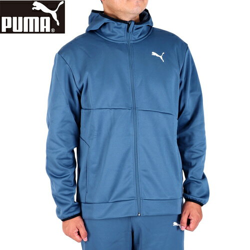 ★セールsale 15～51％OFF★ プーマ PUMA メンズ トレーニングウェア スウェット TRAIN ALL DAY パワーフリースフルジップ イブニングスカイ 522992 18