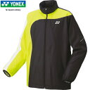 ★セールsale 16％OFF★ ヨネックス YONEX キッズ テニスウェア ジャケット ジュニア裏地付ウィンドウォーマーシャツ ブラック/アシッドイエロー 70081J 608