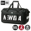 ニューエラ NEW ERA メンズ レディース アウトドアバッグ クラブ ダッフルバッグ 50L 2ウェイ プリントロゴ ブラック 13061346 バッグ ボストンバッグ スポーツバッグ ドラムバッグ