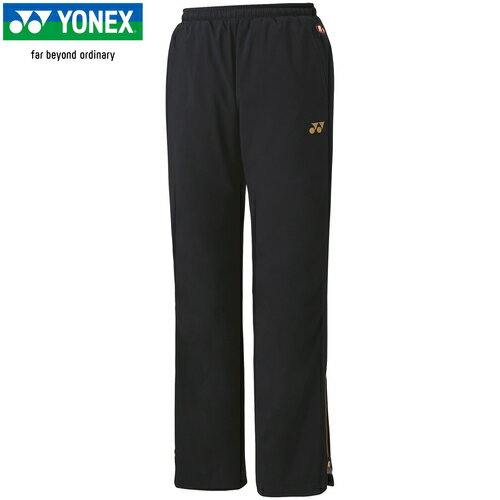 ヨネックス YONEX メンズ レディース トレーニングウェア ロングパンツ ユニ裏地付ウィンドウォーマーパンツ ブラック 80088 007 ヨネックス YONEX メンズ レディース トレーニングウェア ロングパンツ ユニ裏地付ウィンドウォーマーパンツ ブラック 80088 007