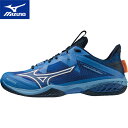 ミズノ MIZUNO メンズ レディース バドミントンシューズ ウエーブクローNEO 2 WAVE CLAW NEO 2 ブルー×ホワイト 71GA2270 06