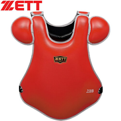 ゼット ZETT メンズ レディース 野球 キャッチャー用プロテクター 軟式用 プロテクター プロステイタス レッド×シルバー BLP3298C 6413