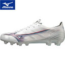 ★セールsale 10〜18%OFF★ ミズノ MIZUNO メンズ レディース サッカー スパイク ミズノアルファ ELITE ホワイト×レッド×ブルー P1...