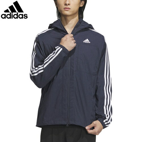 ★セールsale 24～25％OFF★ アディダス adidas メンズ トレーニングウェア ジャケット デニムルック レギュラーフィット ストレッチウーブン フーデッドトラックトップ レジェンドインク/ホワイト BXF22 IA9389