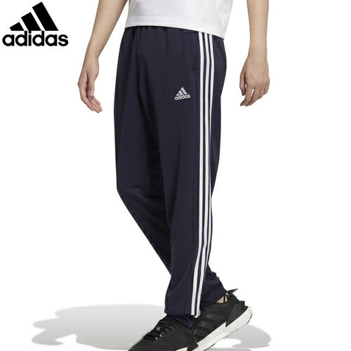 ★セールsale 16～26％OFF★ アディダス adidas メンズ トレーニングウェア ロングパンツ スリーストライプス ダブルニット カフヘム トラックパンツ レジェンドインク/ホワイト BXF56 IA9382