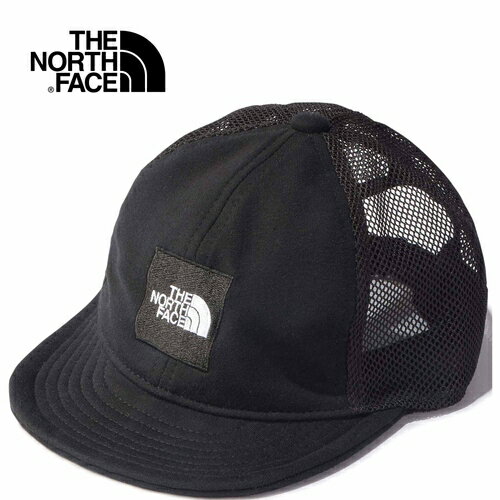 ザ・ノース・フェイス ノースフェイス ベビー 帽子 スクエアロゴメッシュキャップ Baby Square Logo Mesh Cap ブラック NNB02000 K