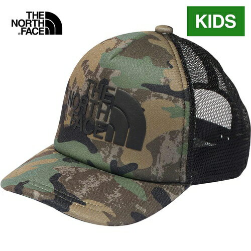 ザ・ノース・フェイス ノースフェイス キッズ 帽子 ロゴメッシュキャップ Kids’ Logo Mesh Cap TNFカモ NNJ02303 TF 子供用