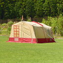 `X CHUMS u[r[ Lr eg 4 Booby Cabin Tent 4 x[W/bh CH62-1705 Beige/Red