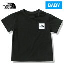 ザ ノース フェイス ノースフェイス ベビー ベビー服 ショートスリーブスモールスクエアロゴティー B S/S Small Square Logo Tee ブラック NTB32358 K