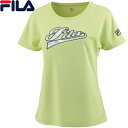 ★セールsale 59%OFF★ フィラ FILA レディース アップリケTシャツ ライトイエロー VL2586 37