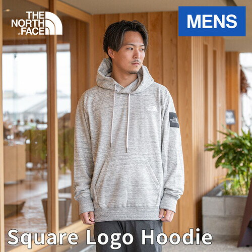 ★セールsale 38％OFF★ ザ・ノース・フェイス ノースフェイス メンズ パーカー スクエアロゴフーディ Square Logo Hoodie ミックスグレー NT12333 Z