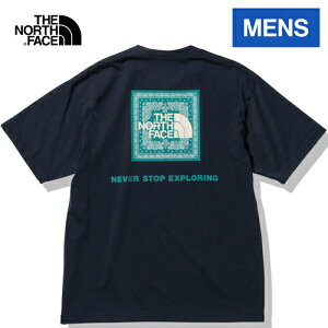 ザ・ノース・フェイス THE NORTH FACE メンズ Tシャツ ショートスリーブバンダナスクエアロゴティー S/S Bandana Square Logo Tee アーバンネイビー NT32349 UN