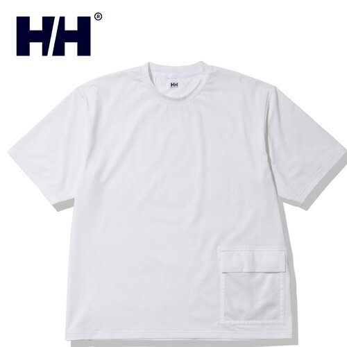 ★セールsale 12～23％OFF★ ヘリーハンセン HELLY HANSEN メンズ 半袖Tシャツ ショートスリーブアンヒビアスポケットティー S/S Amphibious Pocket Tee オフホワイト HOE62317 OW