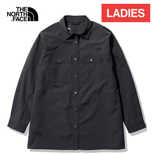 ★セール 21％OFF★ ザ・ノース・フェイス THE NORTH FACE レディース 長袖シャツ ファイヤーフライライトシャツ Firefly Light Shirt ブラック NRW12330 K