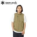 スノーピーク snowpeak メンズ レディース ストレッチ FR ベスト Stretch FR Vest オリーブ JK-23SU003 OL