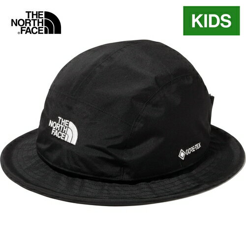 ★セールsale 18％OFF★ ザ ノース フェイス ノースフェイス キッズ 帽子 ゴアテックスハット Kids 039 GORE-TEX Hat ブラック NNJ02301 K バケットハット UVケア 日よけ 防水 軽量 アウトドア ジュニア ボーイズ ガールズ 男の子 女の子 子供服 国内正規