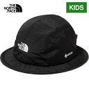 ザ・ノース・フェイス ノースフェイス キッズ 帽子 ゴアテックスハット Kids' GORE-TEX Hat ブラック NNJ02301 K バケットハット UVケア 日よけ 防水 軽量 帽子 アウトドア ジュニア ボーイズ ガールズ 男の子 女の子 子供服 国内正規