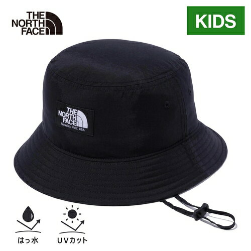 帽子 子供用 ザ・ノース・フェイス ノースフェイス キッズ 帽子 キャンプサイドハット Kids' Camp Side Hat ブラック NNJ02314 K