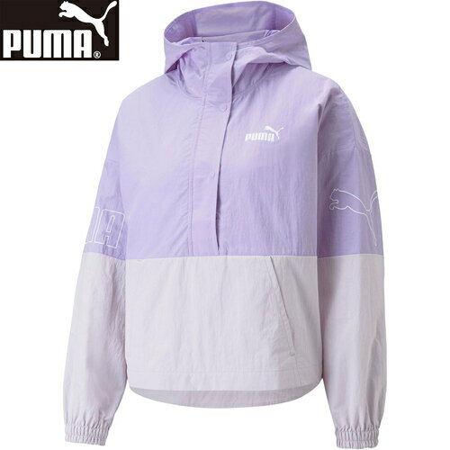 プーマ ウィンドブレーカー レディース ★セールsale 15～22％OFF★ プーマ PUMA レディース POWER ハーフジップ ウィンドブレーカー ジャケット ビビッドバイオレット 675637 25