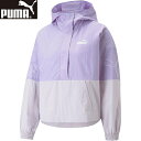 ★セールsale 18～22％OFF★ プーマ PUMA レディース POWER ハーフジップ ウィンドブレーカー ジャケット ビビッドバイオレット 675637 25