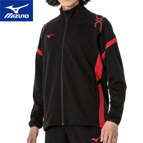 ★セールsale 28～34％OFF★ ミズノ MIZUNO メンズ レディース MCライン ウォームアップジャケット ブラック×チャイニーズレッド 32MCA110 96