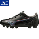 ★セールsale 44〜49%OFF★ ミズノ MIZUNO キッズ サッカー スパイク ミズノアルファ SELECT Jr ブラック×レッド×ブルー P1GB...