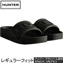 ★セールsale 39～42％OFF★ ☆オリジナルロゴラゲージタグプレゼント☆ ハンター HUNTER サンダル レディース ブルーム アルゲー フォーム スライド womens bloom algae foam hunter slide ブラック WFD4031EVA black