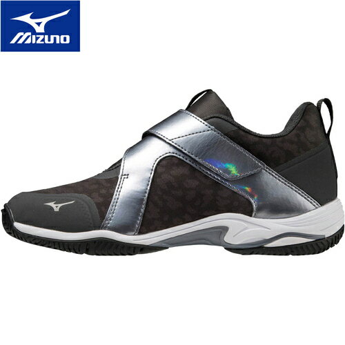 ☆お試しプロテイン付☆ ミズノ MIZUNO メンズ レディース フィットネスシューズ ウエーブダイバースLG LITE 2 WAVE DIVERSE LITE 2 ブラック×グレー×ホワイト K1GF2102 08