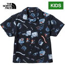 楽天YOCABITO　楽天市場店ザ・ノース・フェイス ノースフェイス キッズ ショートスリーブアロハベントシャツ S/S Aloha Vent Shirt TNFキャンプネイビー NRJ22339 TV 子供服 こども服 kids 春 夏 秋 おしゃれ オシャレ ジュニア カジュアル トップス ブラウス シャツ