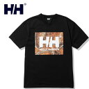 ヘリーハンセン HELLY HANSEN メンズ 半袖Tシャツ ショートスリーブフィッシングネットフォトティー S/S Fishing Net Photo Tee ブラック×オレンジ HE62215 KA