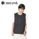 Xm[s[N snowpeak Y ^Lr EFU[NX xXg TAKIBI Weather Cloth Vest ubN JK-23SU102 Black