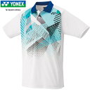 ヨネックス YONEX メンズ レディース ユニゲームシャツ ホワイト 10530 011