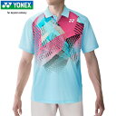 ヨネックス YONEX メンズ レディース ユニゲームシャツ アクアブルー 10530 111