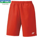 ヨネックス YONEX メンズ レディース ユニハーフパンツ サンセットレッド 15150 496