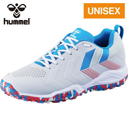 ★セールsale 20～25％OFF★ ヒュンメル hummel メンズ レディース ハンドボールシューズ グランドフライV ホワイト×L.ブルー HAS6017 1067