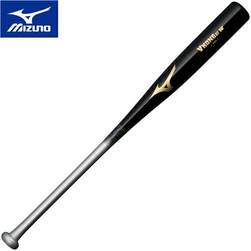 ミズノ MIZUNO 野球 トレーニングバット 打撃可トレーニングVコング02-W 木製 83cm 平均900g VKONG02W ブラック×シルバー 1CJWT23083 0903 1