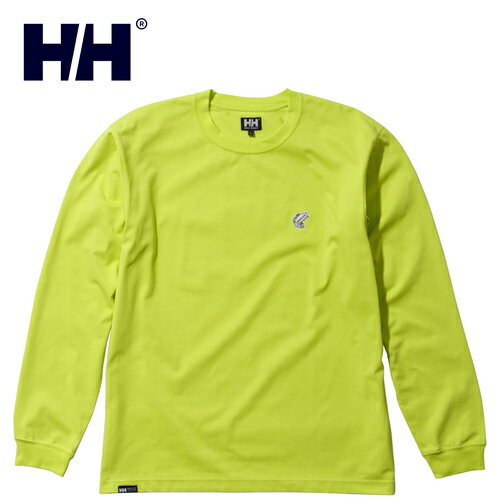 ヘリーハンセン Tシャツ メンズ ヘリーハンセン HELLY HANSEN メンズ 長袖Tシャツ ロングスリーブ HHアングラーティー L/S HHAngler Tee ライムパンチ HG32263 LP