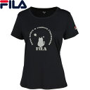★セールsale 25〜48%OFF★ フィラ FILA レディース グラフィックTシャツ ブラック VL2702 08