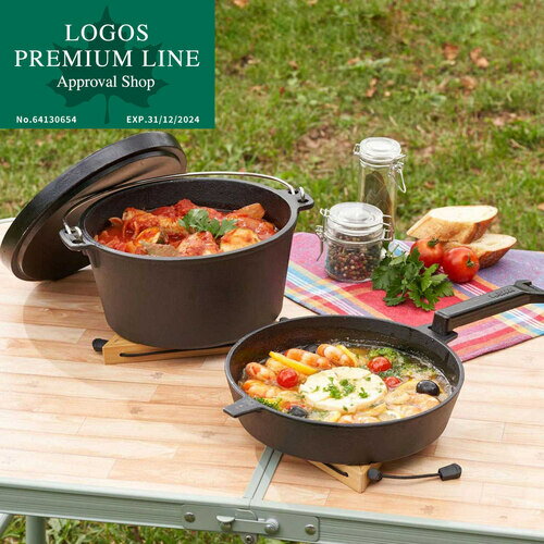 11日迄■お得なクーポン配布中■ロゴス LOGOS ダッチオーブン&スキレット・9inch バッグ付き 81062237