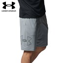 アンダーアーマー UNDER ARMOUR メンズ ショートパンツ テック グラフィック ショーツ TECH GRAPHIC SHORT スチール/ブラック 1358551 035