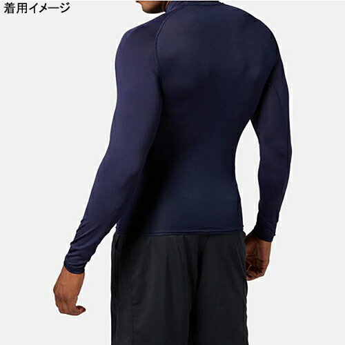 アンダーアーマーUNDERARMOURメンズ野球ヒートギアアーマーコンプレッションロングスリーブモックミッドナイトネイビー1358645410
