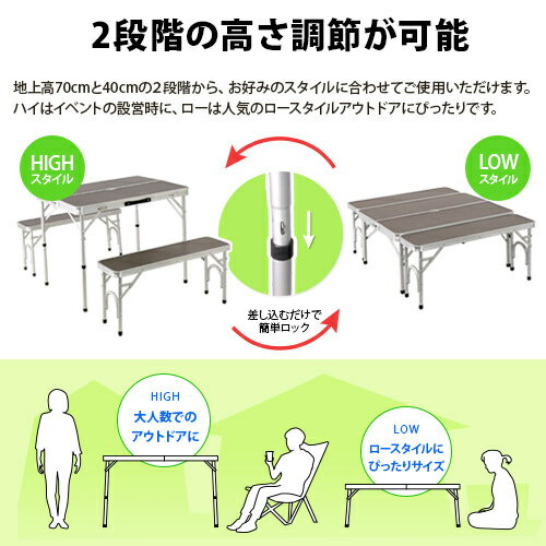 11日迄■お得なクーポン配布中■クイックキャンプ QUICKCAMP アウトドア 折りたたみテーブルセット 4人用 バンブー ALPT-90通販格安セール情報 楽天 通販