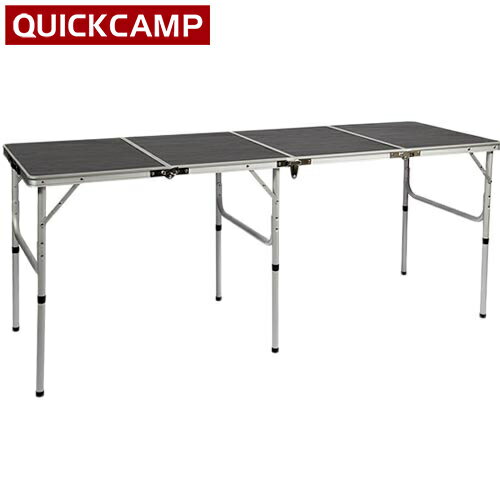 11日迄■お得なクーポン配布中■クイックキャンプ QUICKCAMP アウトドア 折りたたみテーブル ロング 180×60cm モダンブラウン QC-4FT180